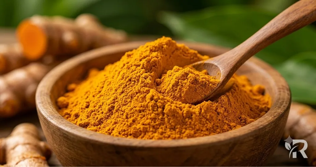 Turmeric powder in bowl